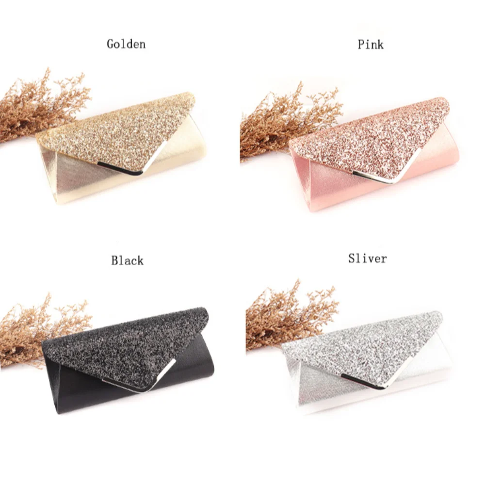 Glitter Banquet Handbags Fashion Diamond Inlaid Chain Sequins Clutches Purse Handheld Bag Dinner Bag Wedding Party