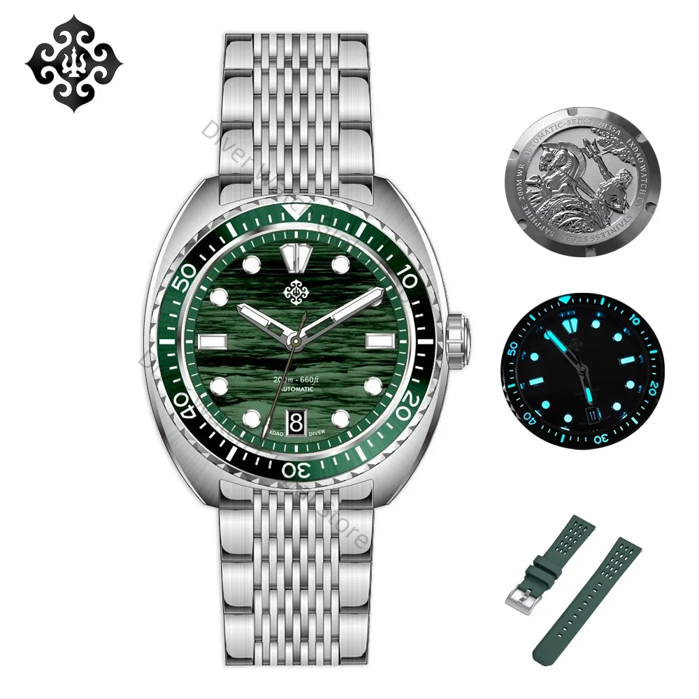 2025 جديد IXDAO IPOSE ريترو النمط الصيني ساعة ميكانيكية أوتوماتيكية للرجال 39.5 مللي متر الياقوت الكريستال مضيئة الفولاذ المقاوم للصدأ BWG-9