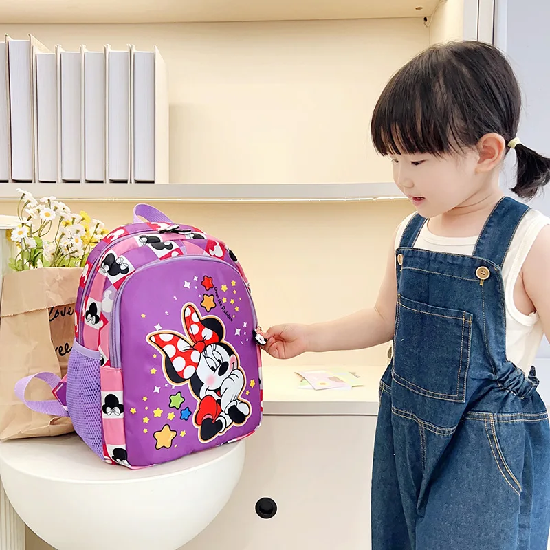

Disney Cartoon Mickey mouse Kids Schoolbag Schoolgirl New Girls Backpack Waterproof Kindergarten Baby