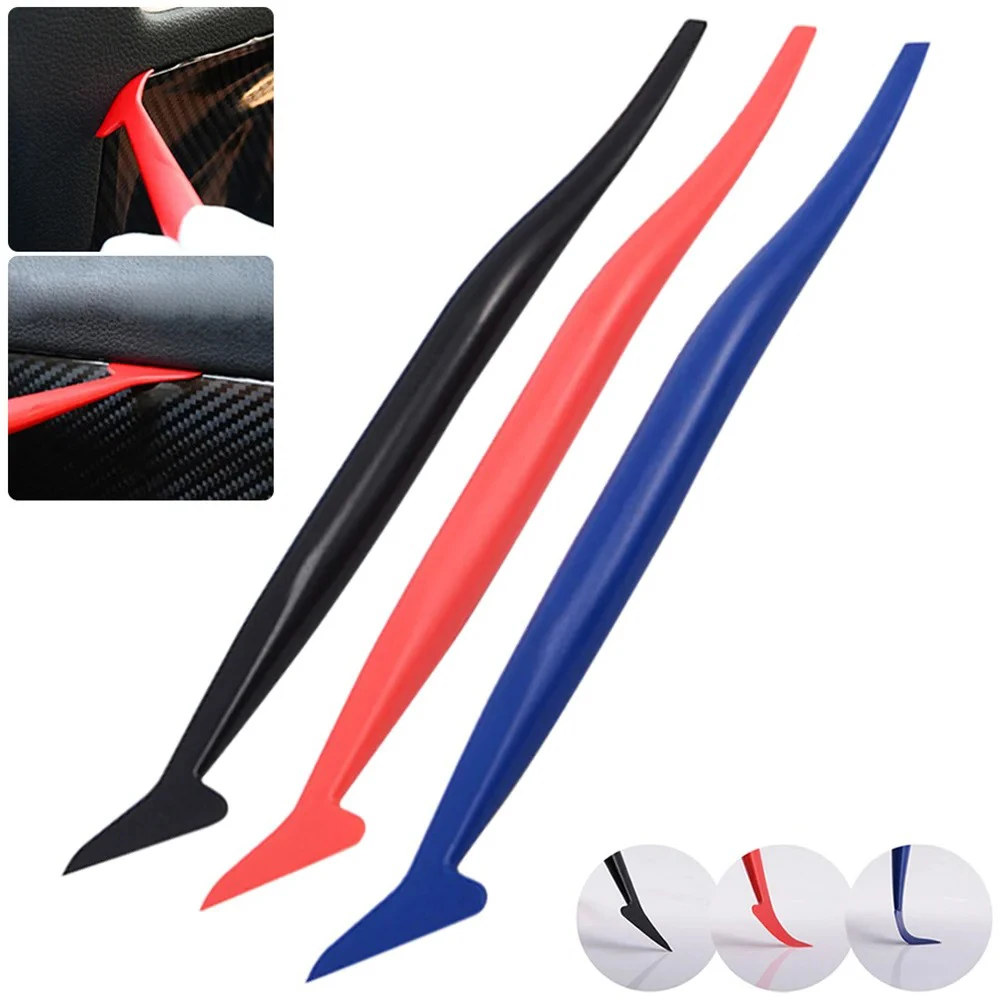 Car Stickers Hardness Wrap Vinyl Tools Micro Squeegee Scraper Car Micro Gasket Squeegee Car Film Wrapping Scraper Accessories