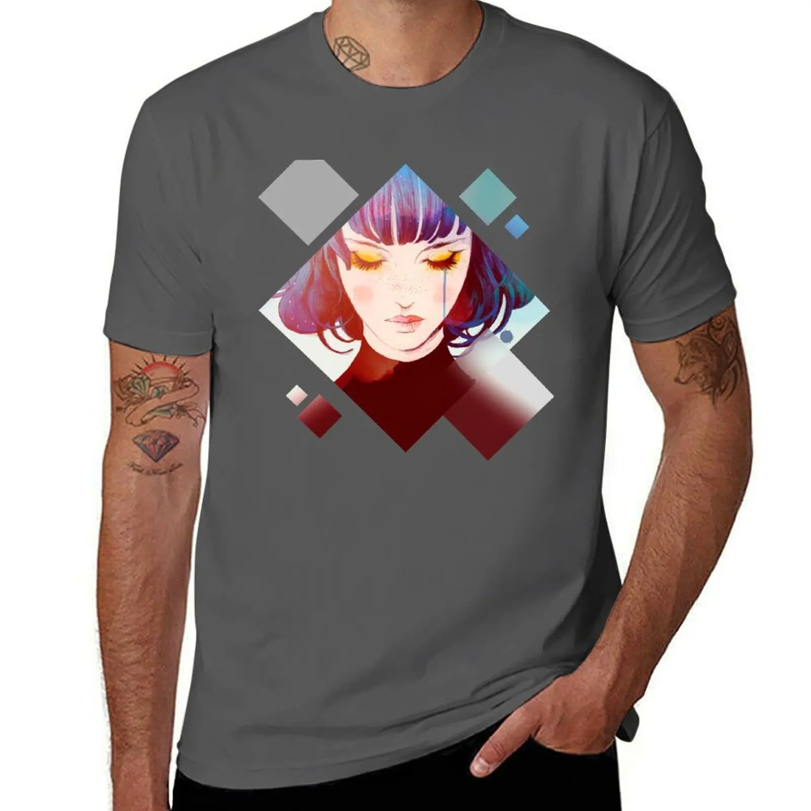 

GRIS GAME T-Shirt man t shirts graphic black cotton t-shirt plain for man package T-Shirt