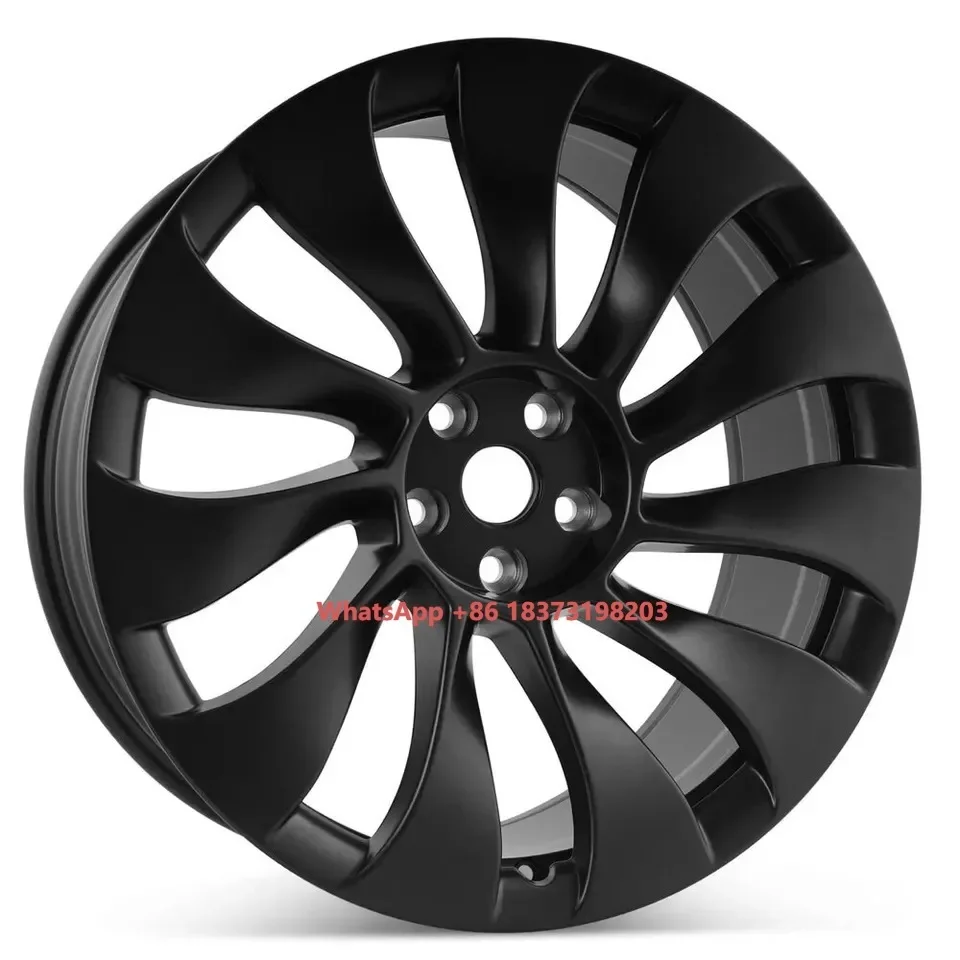 

Model Y Sport Style 21*9.5 Inch Forged Alloy Wheel Hub 15 Inch Matte Black Aluminium 4x100 5x120 PCD Spokes Design