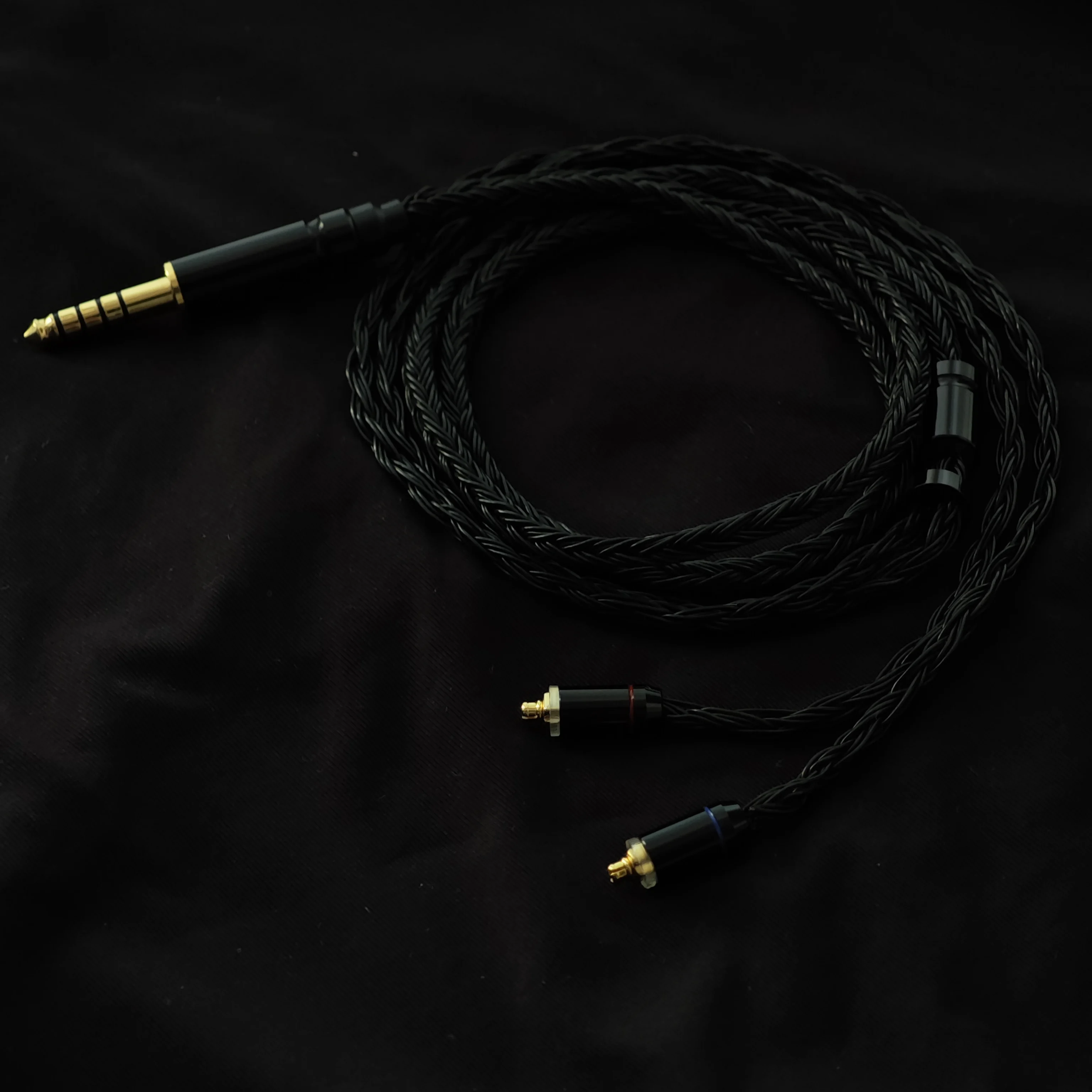 24 core compatibili con il cavo di aggiornamento per cuffie NiceHCK EBX25Ti, 3,5 mm con microfono, bilanciato 2,5/4,4 mm, OCC placcato argento