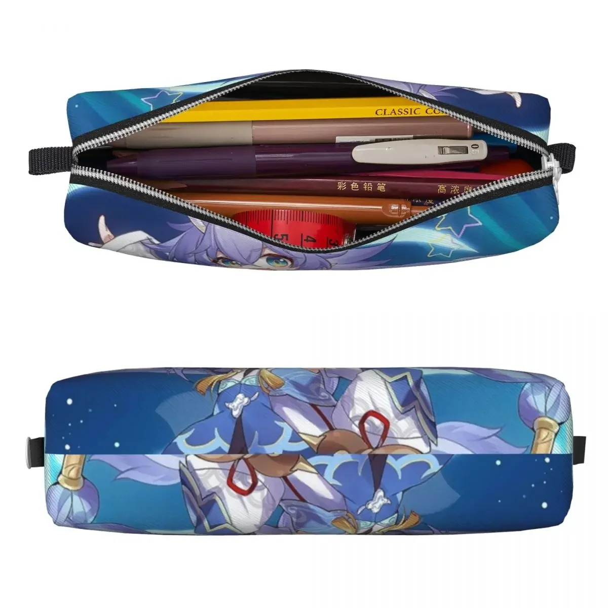 Bailu Honkai  Rail Pencil Case Pencilcases Pen for Student Big Capacity Pencil Bags School Supplies Gifts Stationery