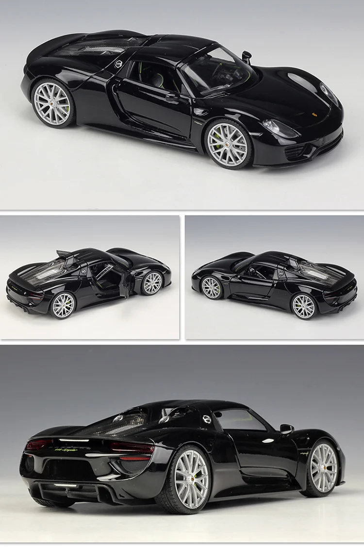 Welly 1:24 Porsche 918 Legierung Sportwagen Modell Druckguss Metall Rennwagen Fahrzeuge Modell Simulation Sammlung Kinder Spielzeug Geschenk – Detail 6