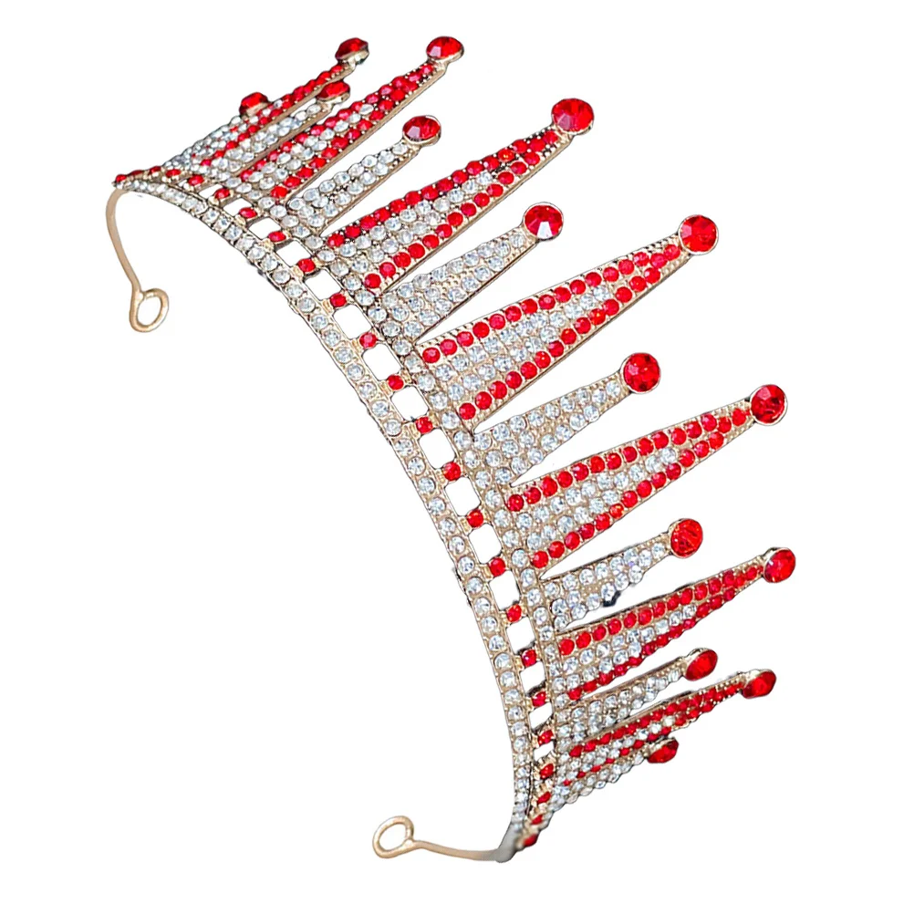 Corona nupcial barroca con diamantes de imitación, Tiara clásica para boda, fiesta de graduación, tocado, accesorio para el cabello para mujer, disfraz de princesa para novia