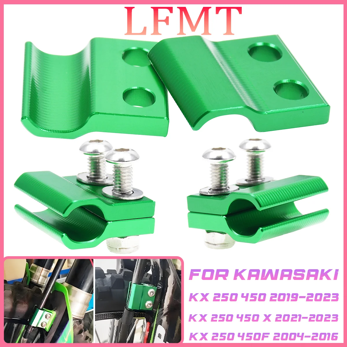 

Front Brake Hose Clamp For KAWASAKI KX450 KX250 KX100 KX85 KX 250 F 450X Motorcycle Accessories Brake Cable Holder Line Guide