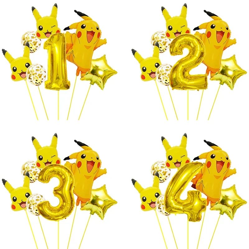 Pokemon Balloons Party Decoration Supplies Birthday Party Baby Shower Balloon Decor Supplies Toys