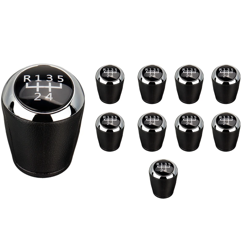 10Pcs 5 Speed Car MT Gear Shift Knob 24108036 For Chevrolet Aveo Sonic T300 2012-2017 Manual Gearbox Knob Cover