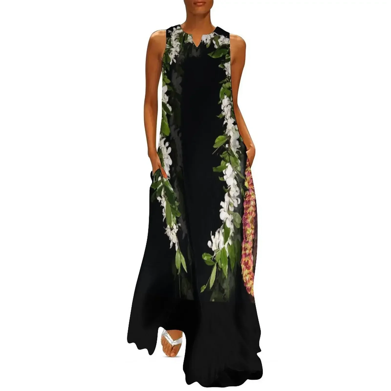 

Selected Leis of Hawaii Long Dress Summer skirt elegant dresses for women Elegant gowns Woman clothes Dress