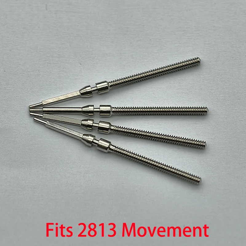 

2PCS/4PCS 2813 Stainless Steel Crown Movement Crown Stem For 2813 Automatic Mechanical Movement Stem Replace Accessories