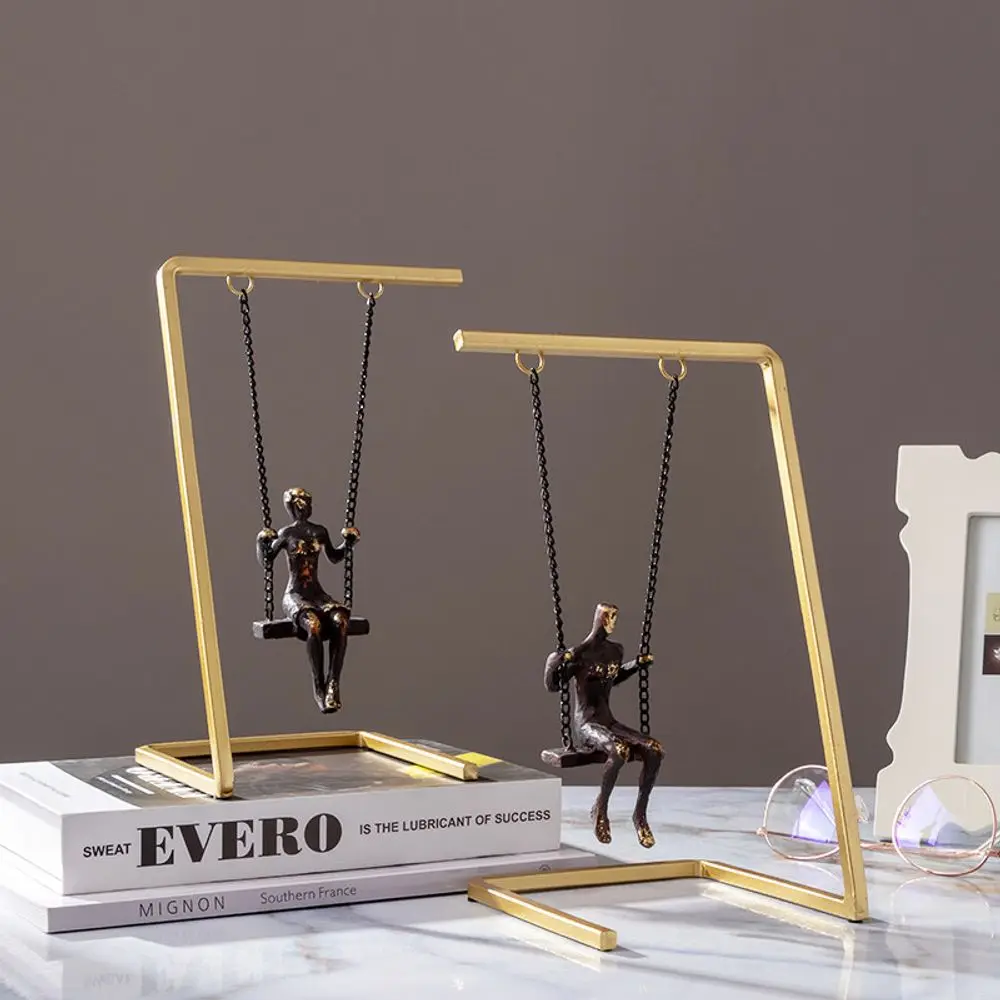 

Contemporary Abstract Human Figure Swing Crafts Office Table Decoration Display Handicraft