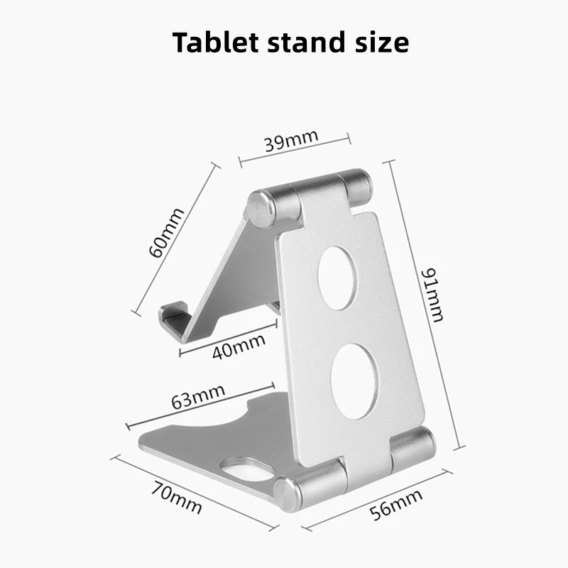 Einstellbare Aluminium Tablet Ständer für iPad Pro Folding Tablet Desktop Halter Stehen Unterstützung Mit Tasche für Samsung Xiaomi Huawei