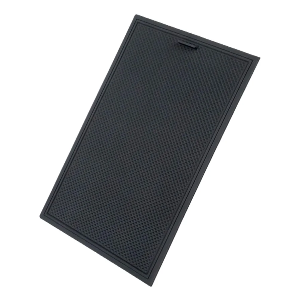 For GMC Sierra 2014-2019 Center Console Organizer Compartment Cover Black Silica Gel Storage Box Pad Mat