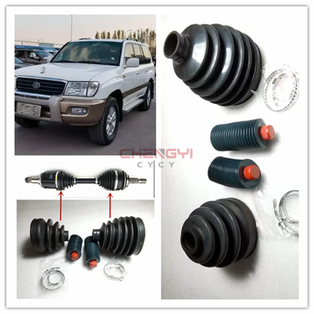 Repair Kit For Front Axle Shaft Ball Cage Dust Boot For Land Cruise FJ FZJ100 4700 Prado 4000 C1268 C1237