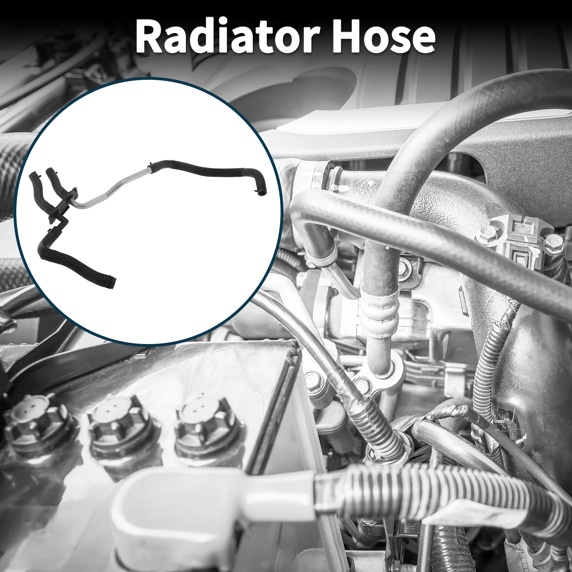 

UXCELL Шланг радиатора Нагревательная водопроводная труба для Dodge Durango 2011-2014 Пластик Металл Черный