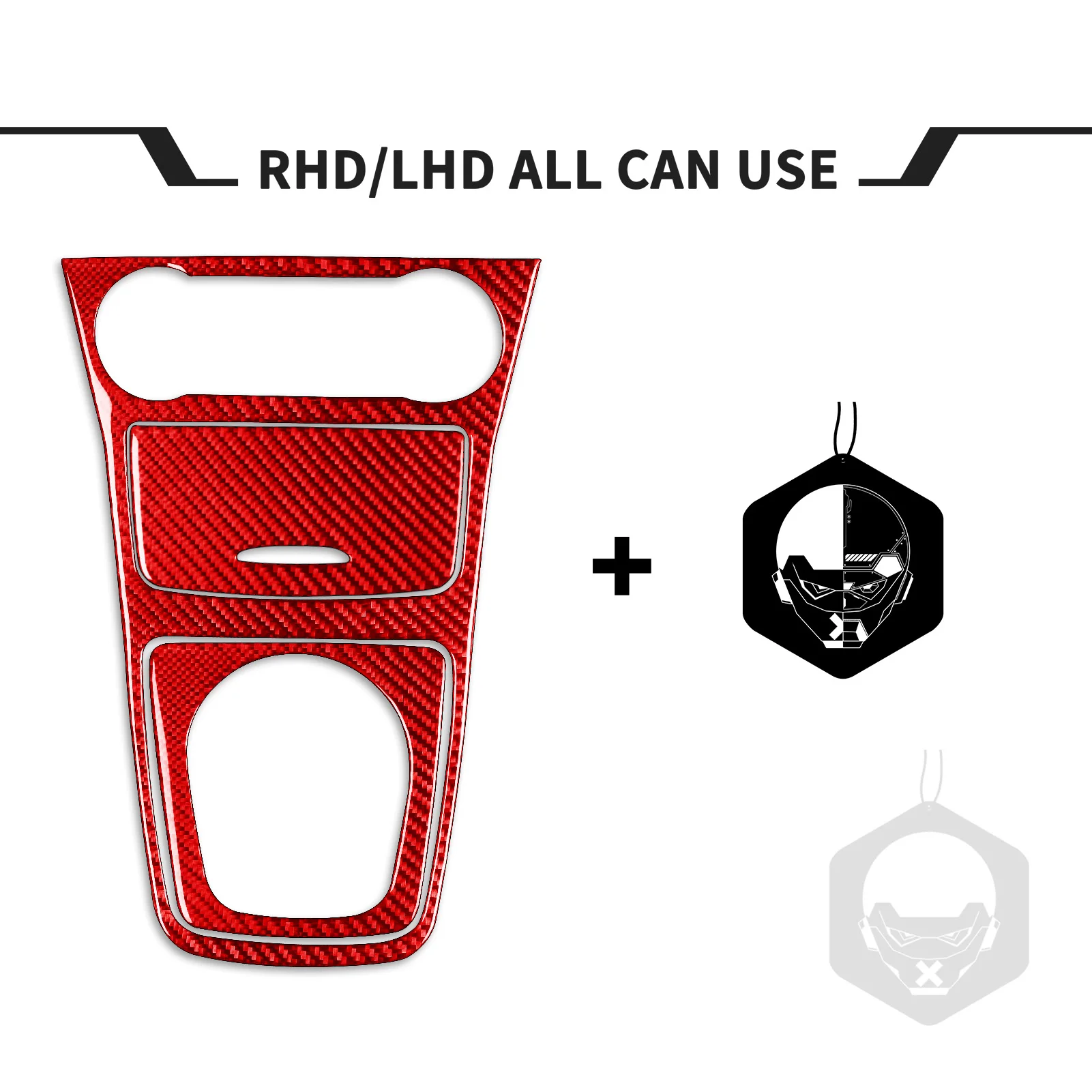 For Benz CLA C117 14-18 GLA X156 15-19 Real Carbon Fiber Central Cup Holder Panel Cover Car Interior Accessories Sticker Suit image 6