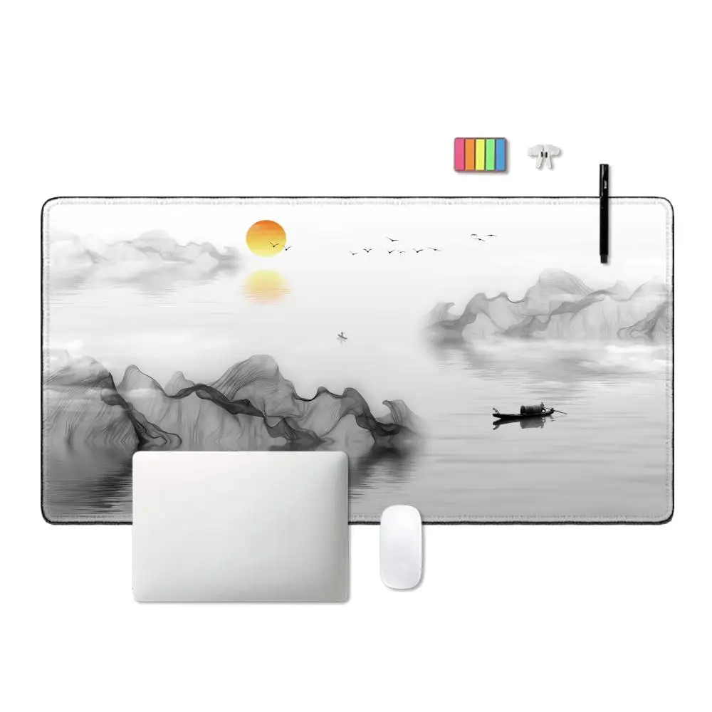Tapis de souris chinois grand Gamer tapis de souris tapis de bureau XXXL tapis de souris 31.4x11.8in tapis de bureau en caoutchouc tapis de Table Design tapis de souris