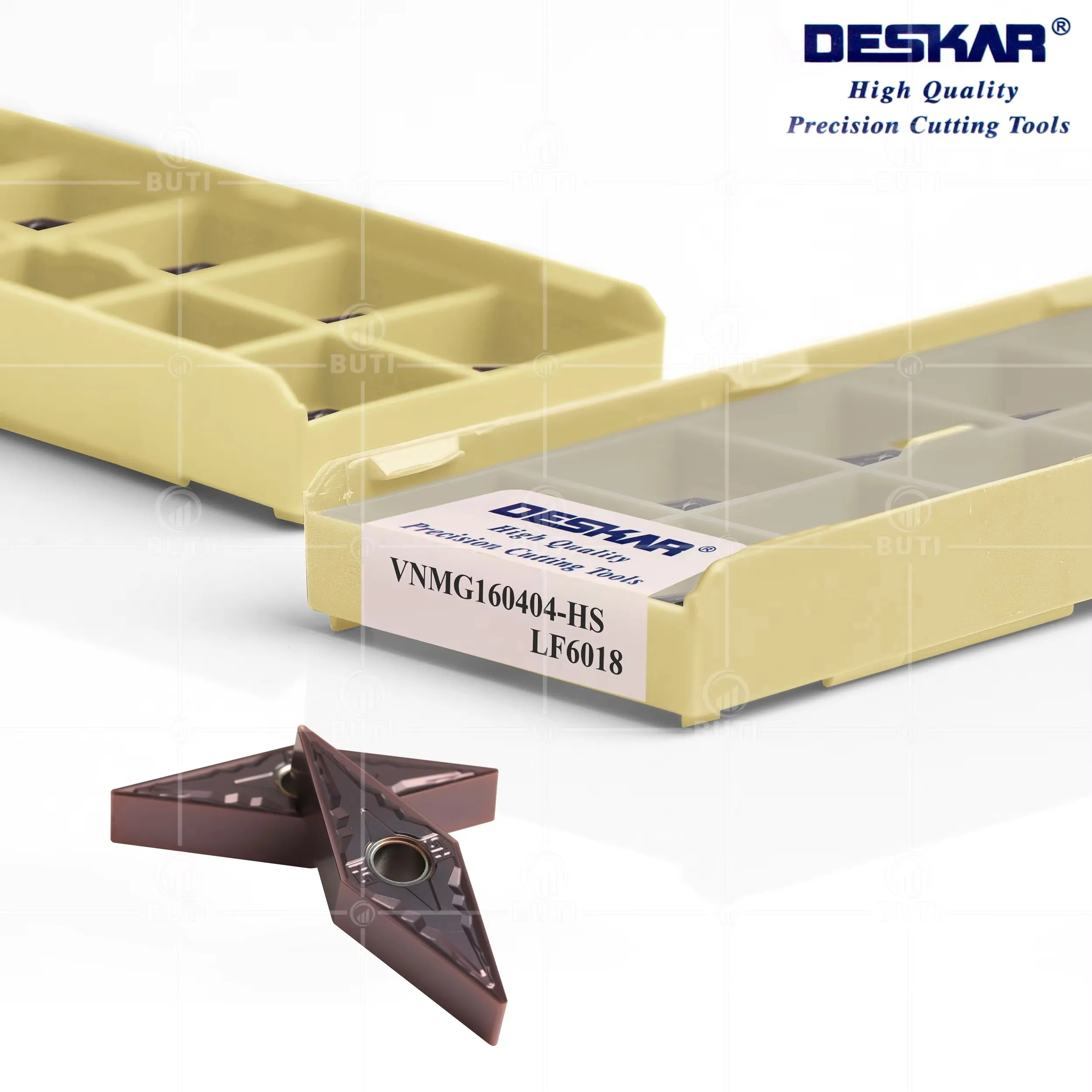 DESKAR Hoja de Carburo 100% Original VNMG 160404   VNMG 160408   MS HS LF6018 LF6118 LF9018 Procesamiento cortador de torno CNC de acero inoxidable
