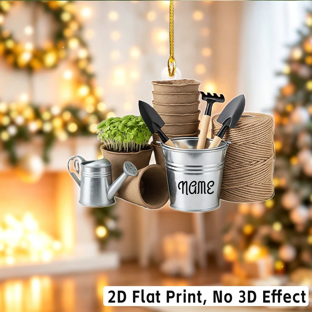 2D Flat‑Custom Name Irregular - Gardening Tools Names ulasan dan harga