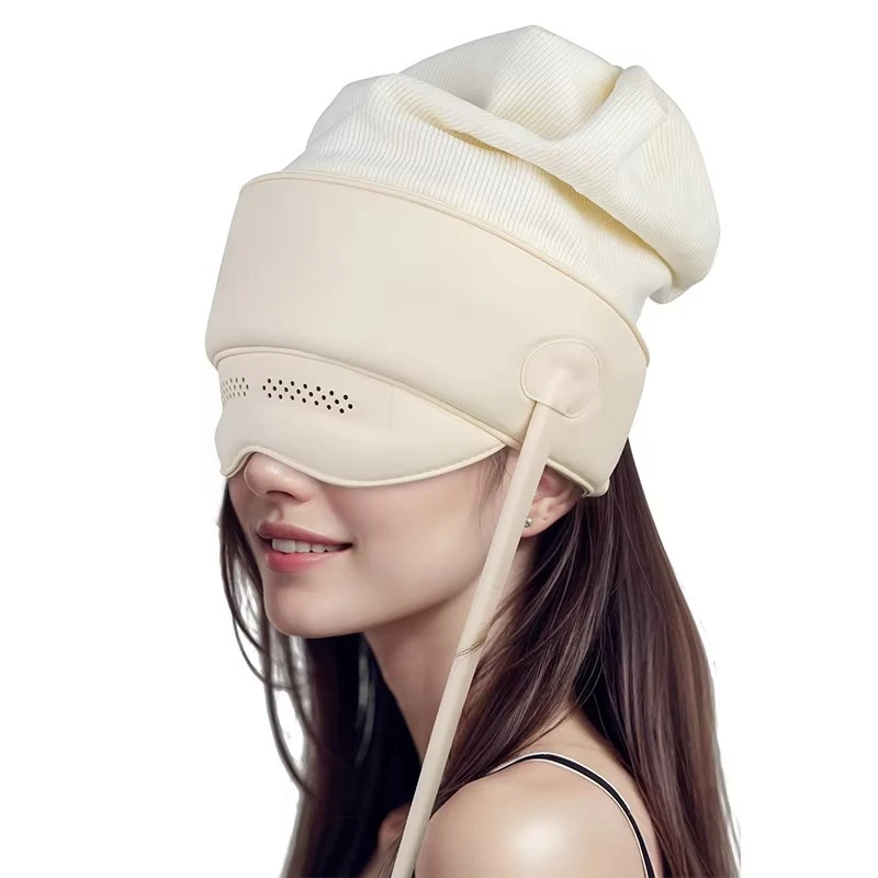 

New Product Pink Lightweight Breathable Airbag Massage Relieves Head Fatigue Hot Pressure Eye Massager