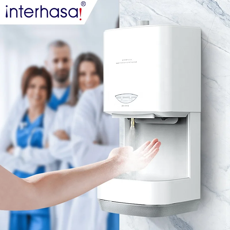 Macchina erogatrice per spruzzatore con dispenser di disinfettante per le mani a parete con sensore automatico Touchless per spazi pubblici