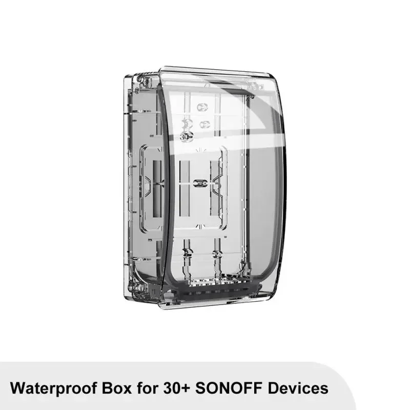 1-4PC SONOFF Waterproof Box R2 Water-resistant Shell Junction Box Compatible With BASIC/TH Elite/POW Elite/NSPanel Pro/TX Series