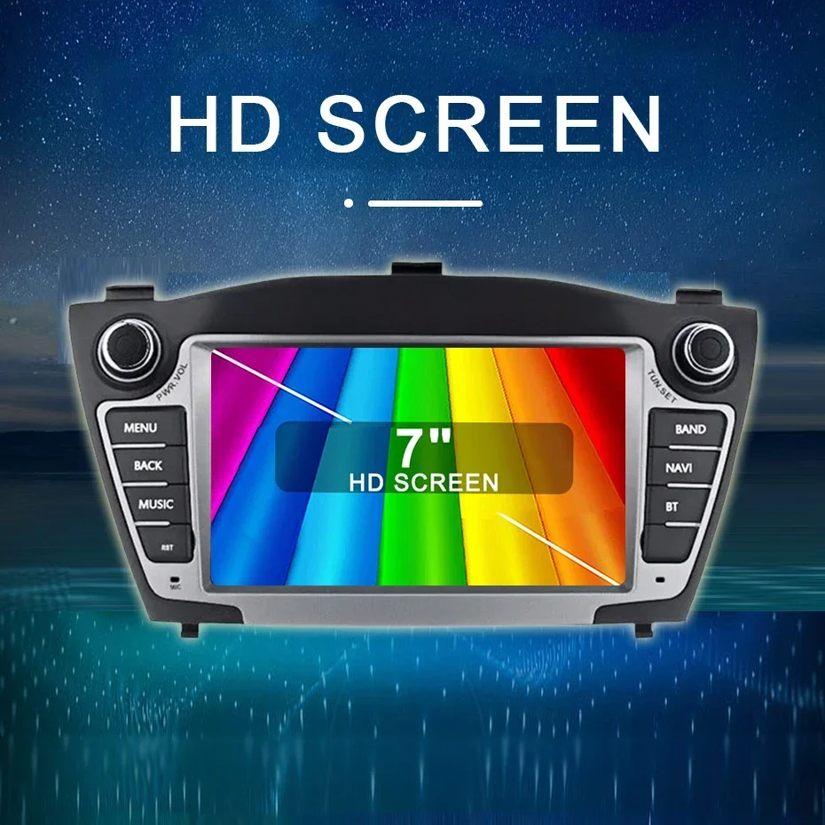 Carplay Android 15 7'' Auto-Stereoanlage Autoradio für Hyundai IX35 Tucson 2009-2015 Android AUTO 2-DIN Autoradio Multimedia 4G LTE – Detail 7