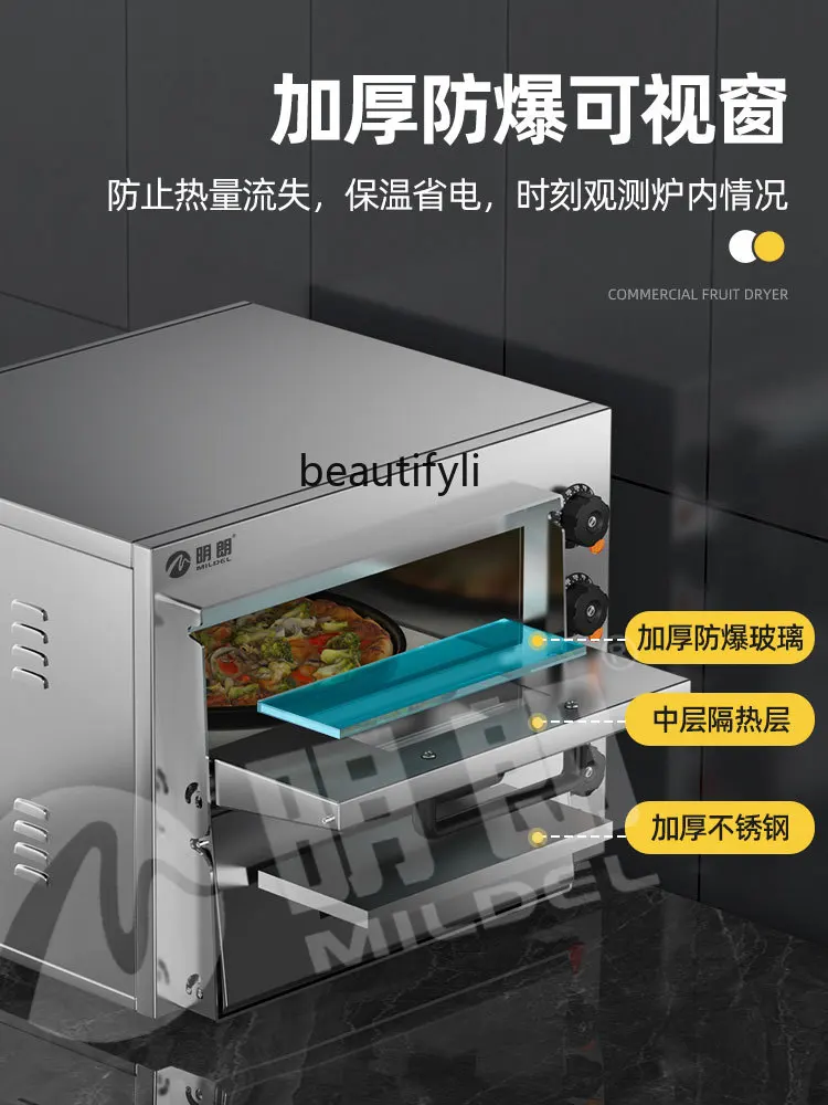 Pizza Oven Commercial Electric Large Capacity Slate Oven Egg Tart Pancake Single Layer Double Layer