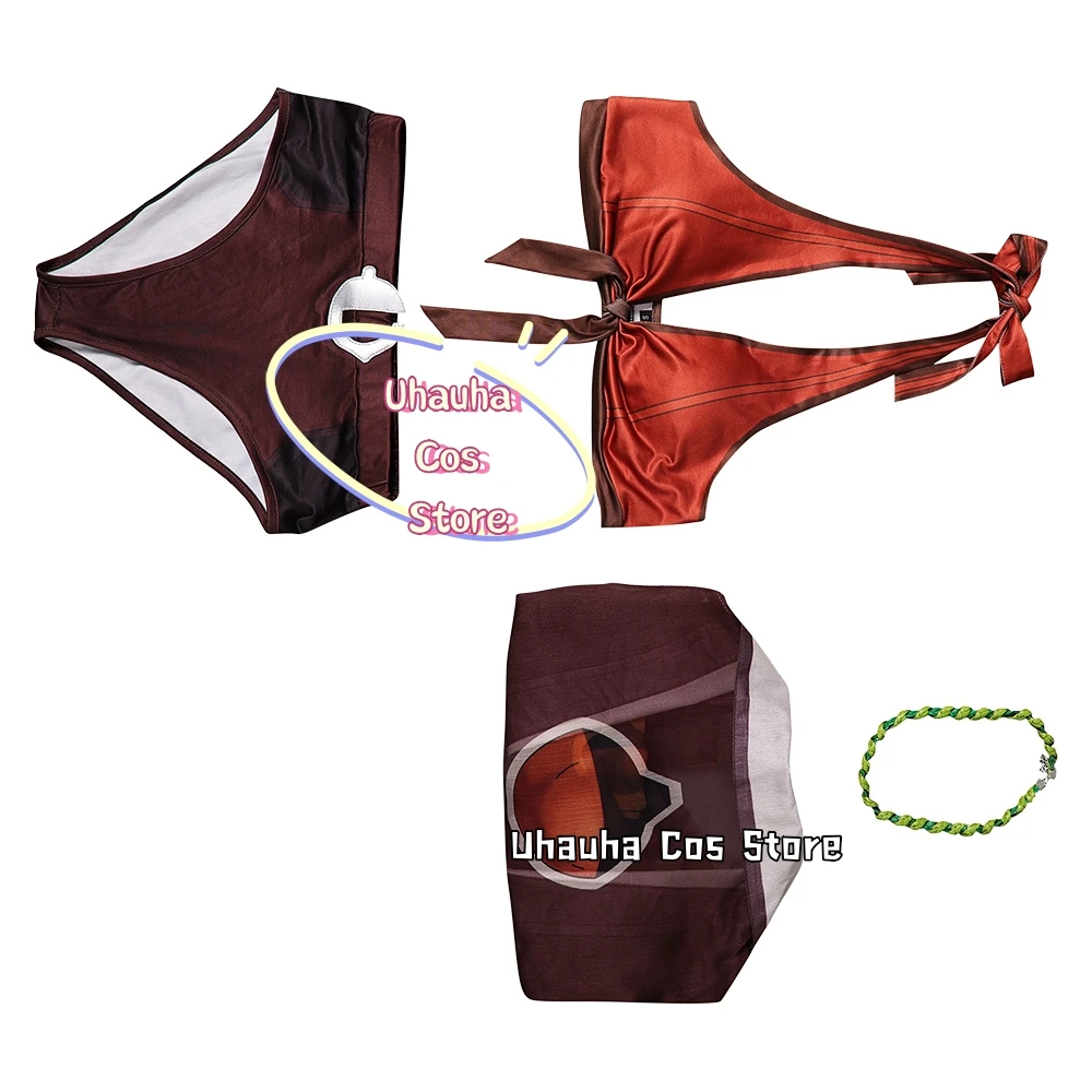 Game Rivals Doreen Cosplay Swimsuit Costume Women Bikini Halter Strap Swimwear Summer Women's Costumes Beach party Anime Outfits