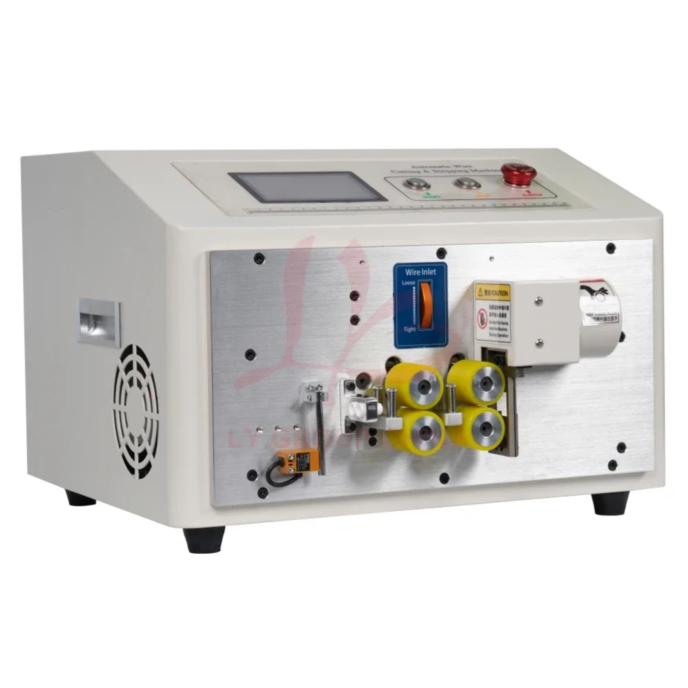 Máquina Pelacables automática con pantalla táctil, SWT-608-QG-4S, multifuncional, 4 ruedas