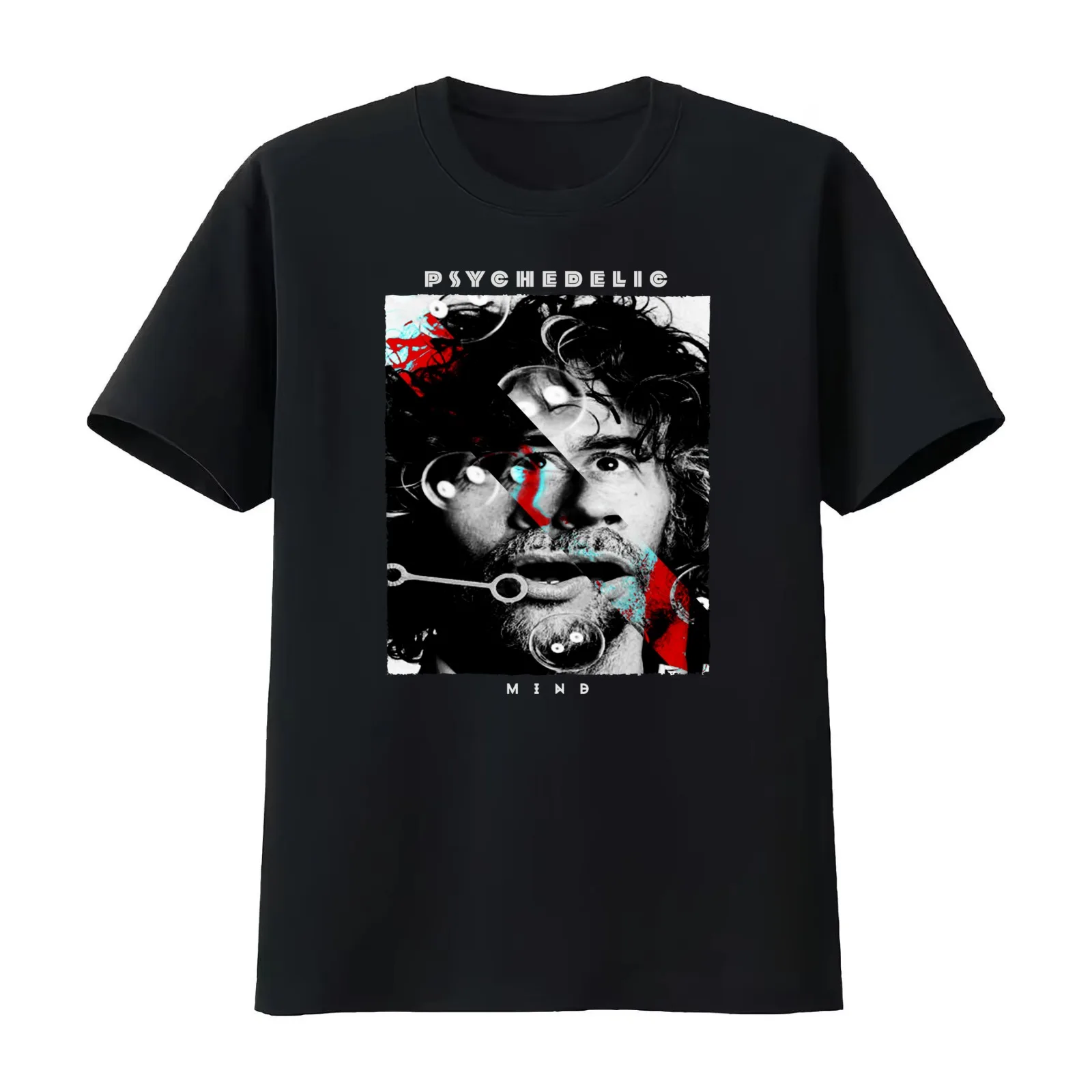 Wayne Michael Coyne Psychedelic Mind T-Shirt Summer Casual Cotton Tee Oversized Streetwear Tops Vintage Graphic Print