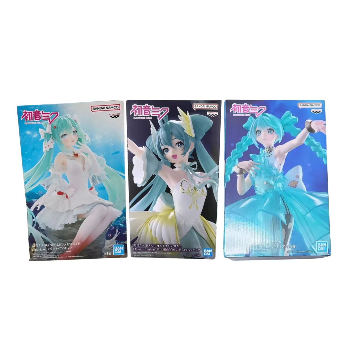

Genuine Bandai Banpresto Hatsune Miku Banpresto Evolve Clearluxe-Emeraldgem Original Anime Figure Model Collector Figurine Toys