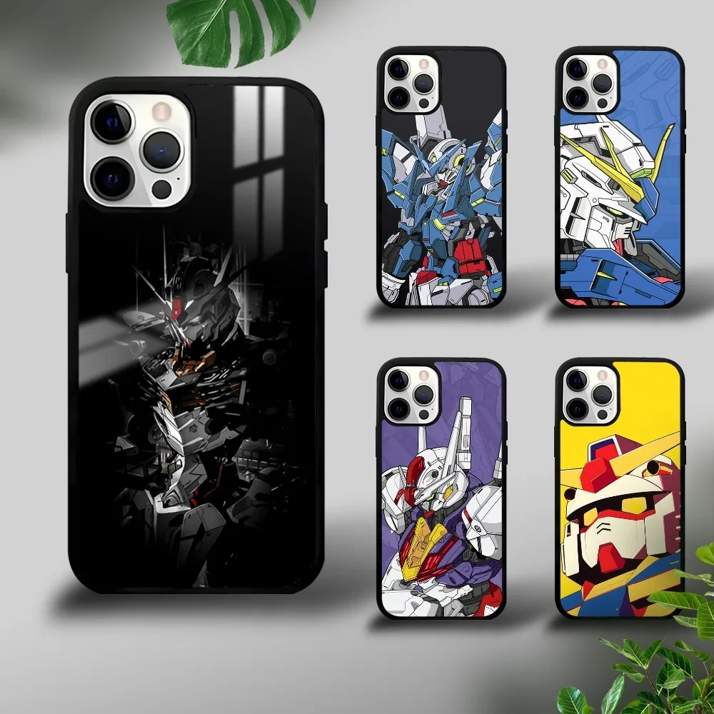 Anime G-Gundam Robot Phone Case For iPhone 16 15 14 13 12 11 Pro Xs Max Mini Plus Celulares Hard Funda