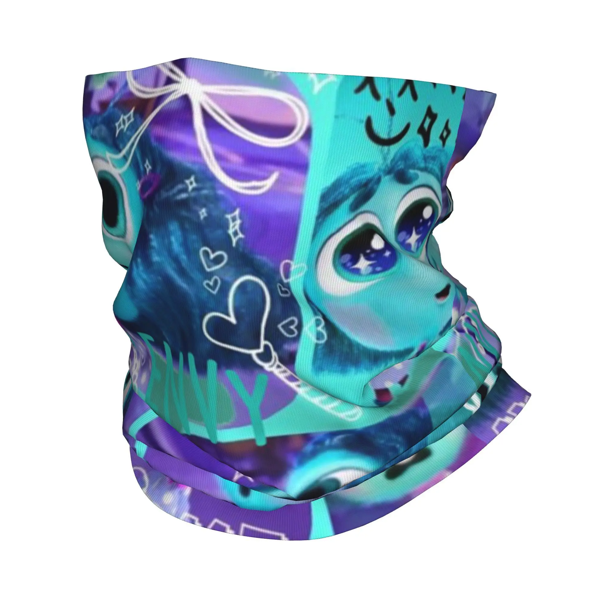 Custom Inside Out Envy Character  Anime Cartoon Bandana Neck Gaiter for Hiking Running Men Women Wrap Scarf  Balaclava Warmer