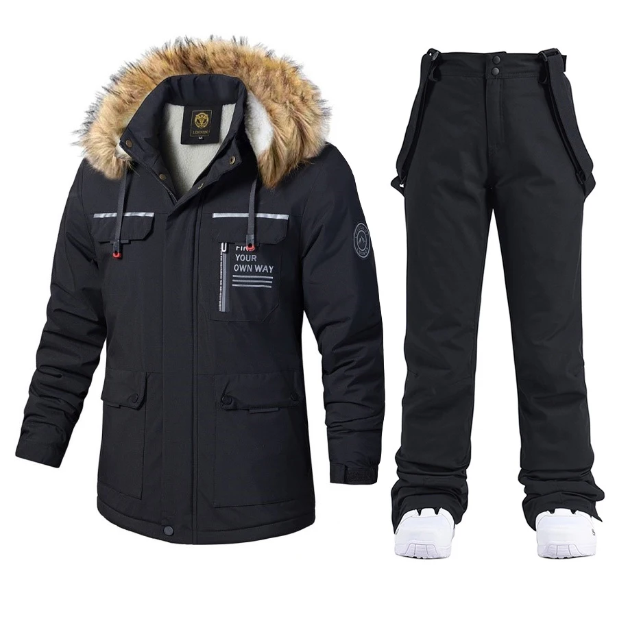 

Термальный лыжный походный костюм, мужская водонепроницаемая ветрозащитная теплая флисовая куртка, спортивные штаны для спорта на открытом воздухе, зимняя одежда для сноуборда