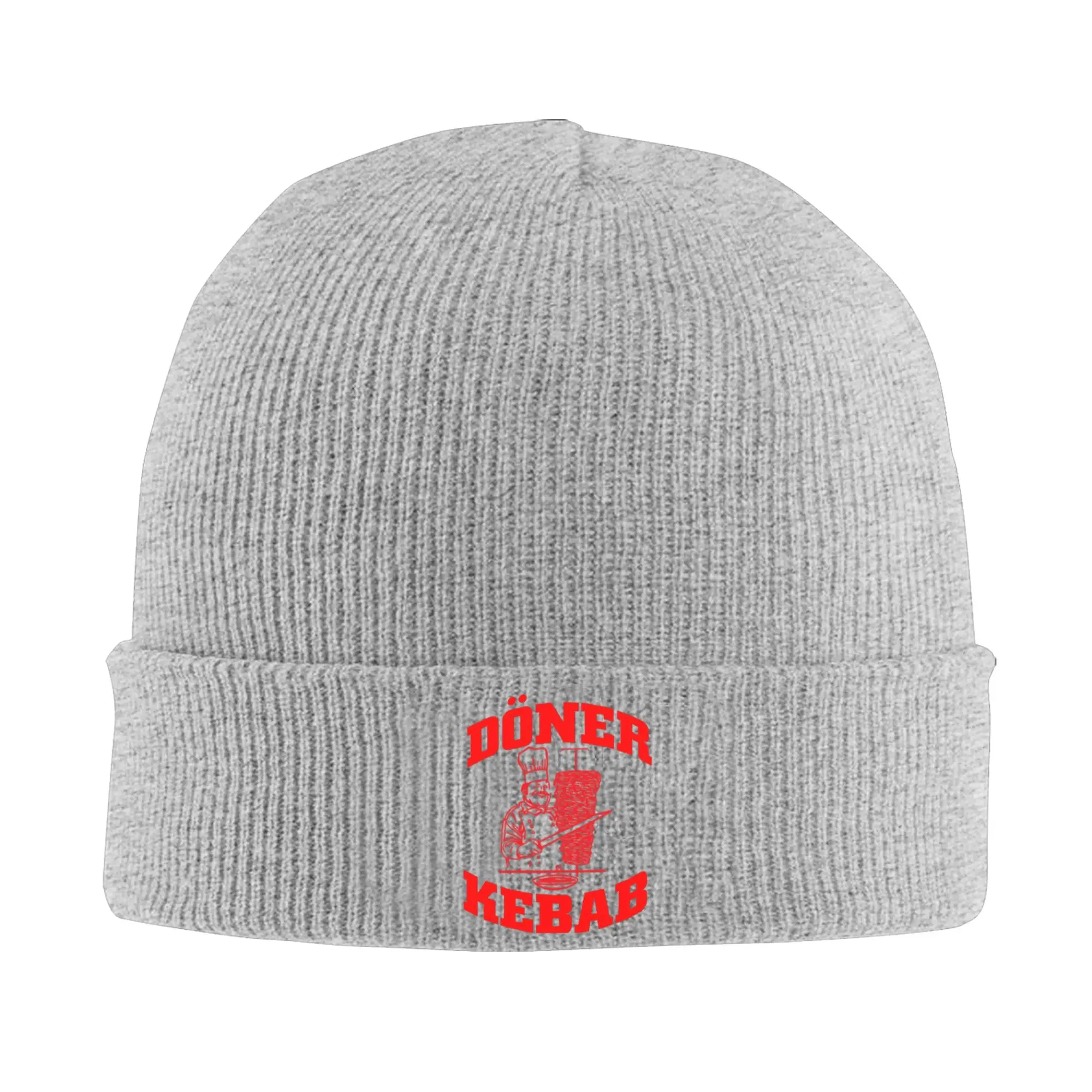 Doner Kebab Lustig Grill Master Foodie Knitted Caps Women's Men's Beanies Autumn Winter Casual Hat Acrylic  Warm Melon Cap