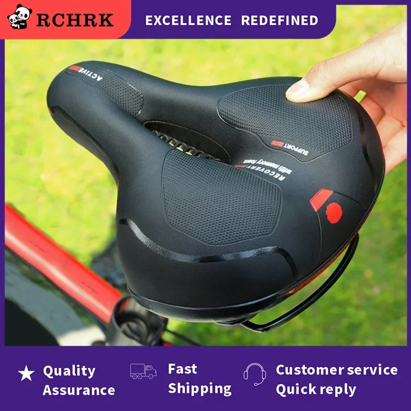 Bicycle thickened big butt saddle soft and comfortable mountain bike shock-absorbing hollow cushion bicycle accessories