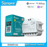 SONOFF DUAL R3 Lite MINI WiFi Smart Switch 2 Gang Dual Relay Module 1-8pcs for Dual Relay Module Control Via Alexa Google Home
