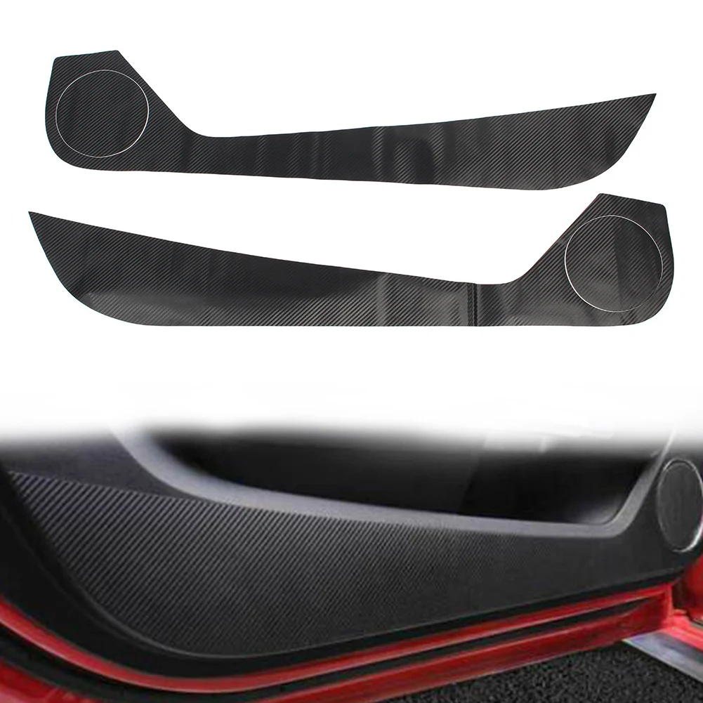 4 Pcs Car Door Anti Kick Pad Protection Cover Trims For Ford Mustang 2015 2016 2017 2018 2019 2020 2021 2022