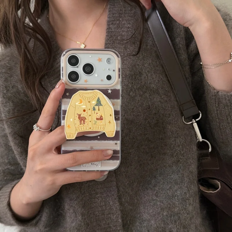Griptok Magnetic Holder for Cell Phone with Sweet Korean Cartoon Autumn Compatible with IPhone 16 and IPad Magsafe Smart Tok view 4