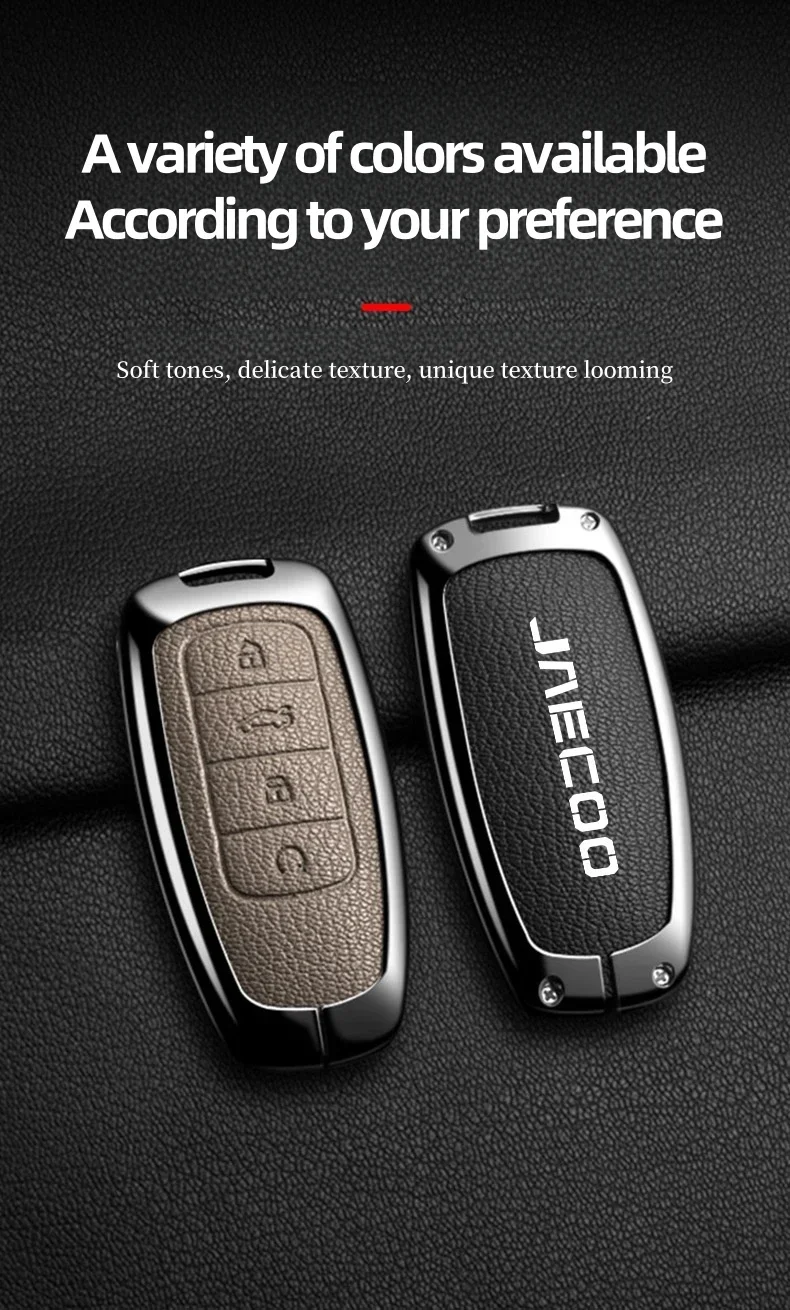 Zinklegierung Schlüsselhülle für Chery JAECOO J7 J8 Schlüsselabdeckung Arrizo Tiggo 8PRO Tiggo 9 Omoda S5 Schlüsselanhänger Zubehör – Detail 4