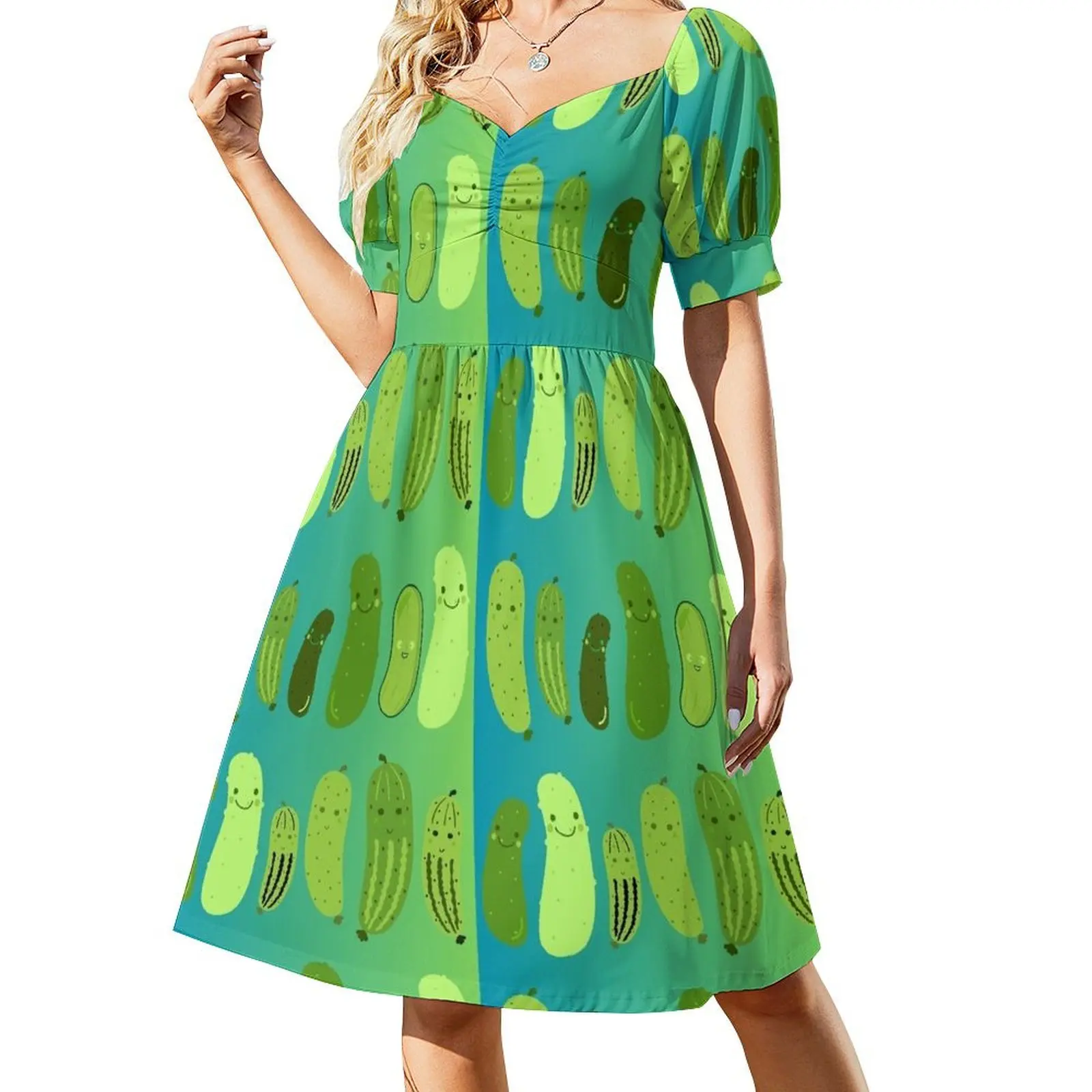 

cute pickles Short-Sleeved Dress evening dress women dresses ladies 2025 summer