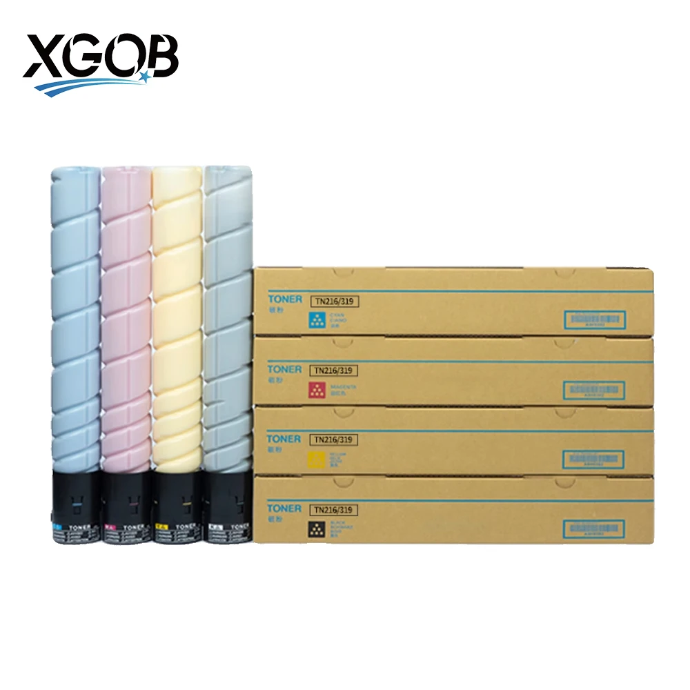 4 uds/1 Juego TN319 TN216 cartucho de tóner para Konica Minolta Bizhub C360 C220 C280 C7722 C7728 tóner de Color Compatible de alto rendimiento