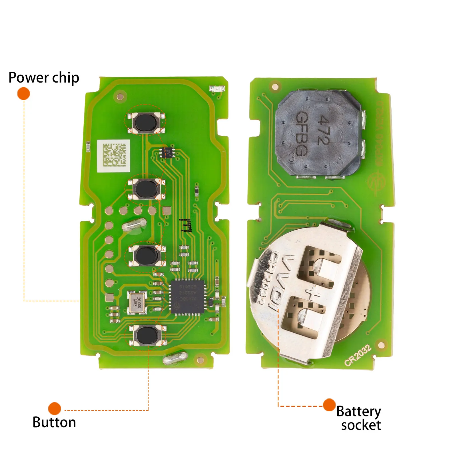 1 Stück Xhorse XSTO01EN XM38 Universal-Smartkey für Toyota Lexus Global Version 4D 8A 4A All-in-One-Chip 315 434 MHz mit Schlüsselgehäuse – Detail 5