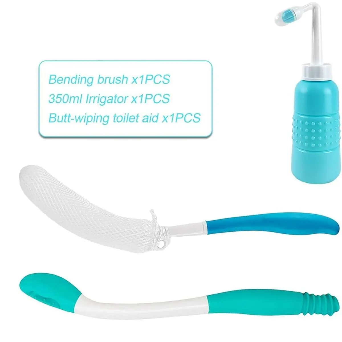 A06R Butt Wiping Tool, Hygiene Aid Tool,Bidet Body Brush, Personal Care Accessory, Wiping for Hospital Daily Travel