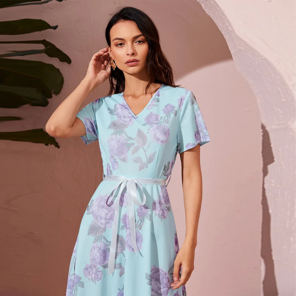 ZTY-32 Vestido elegante de cintura alta para mujer, moda 2023, nuevo estilo