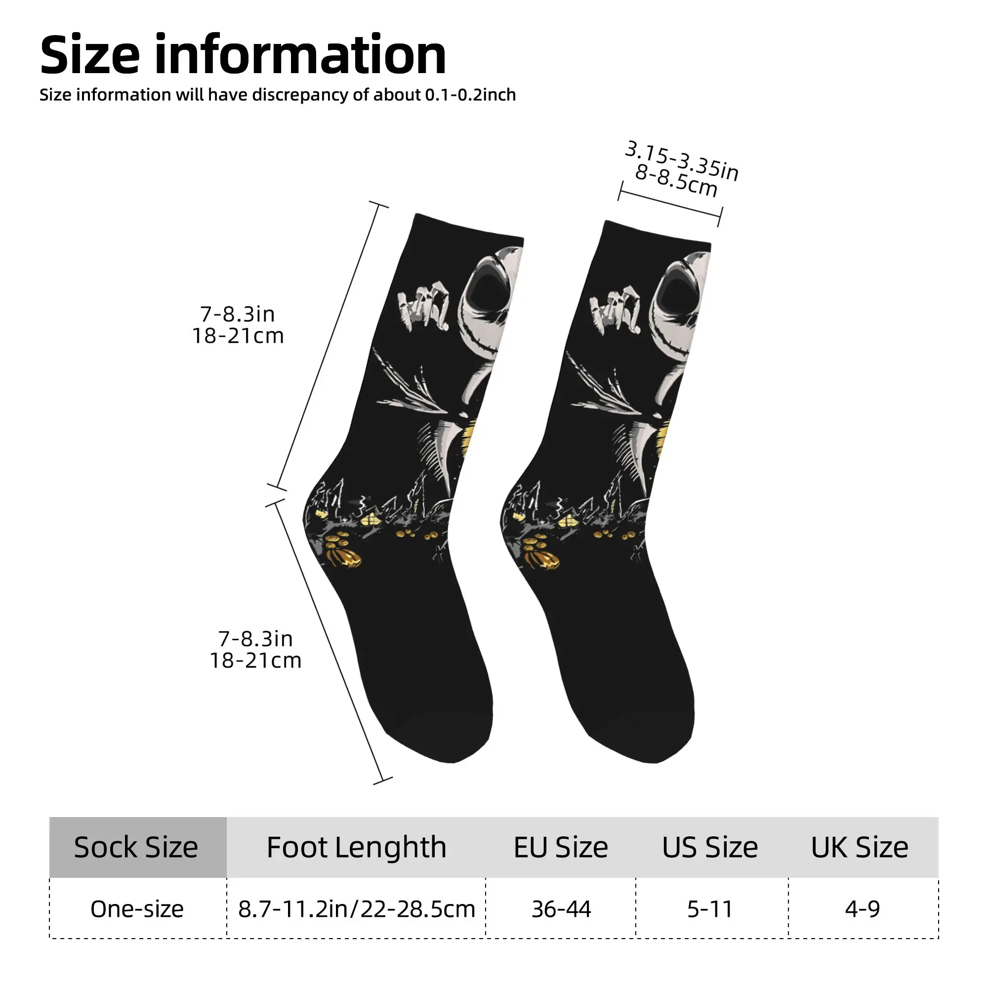 Retro Jack's The Nightmare Before Christmas Basketballsocken Polyester Lange Socken für Unisex Atmungsaktiv,