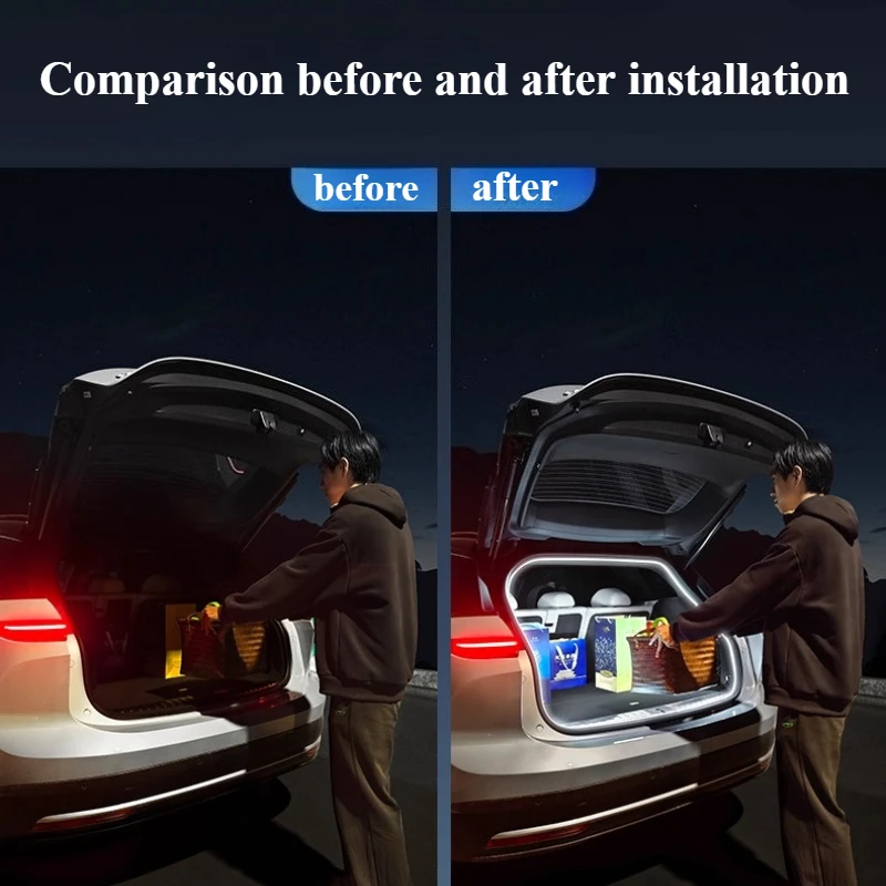 For Cadillac XT5/4/6 GT4 Optiq Lyriq CT4/5/6 ATS-L XTS 2013-2025 Trunk Ambient Light Car Trunk LED Strip Car Accessories Tools