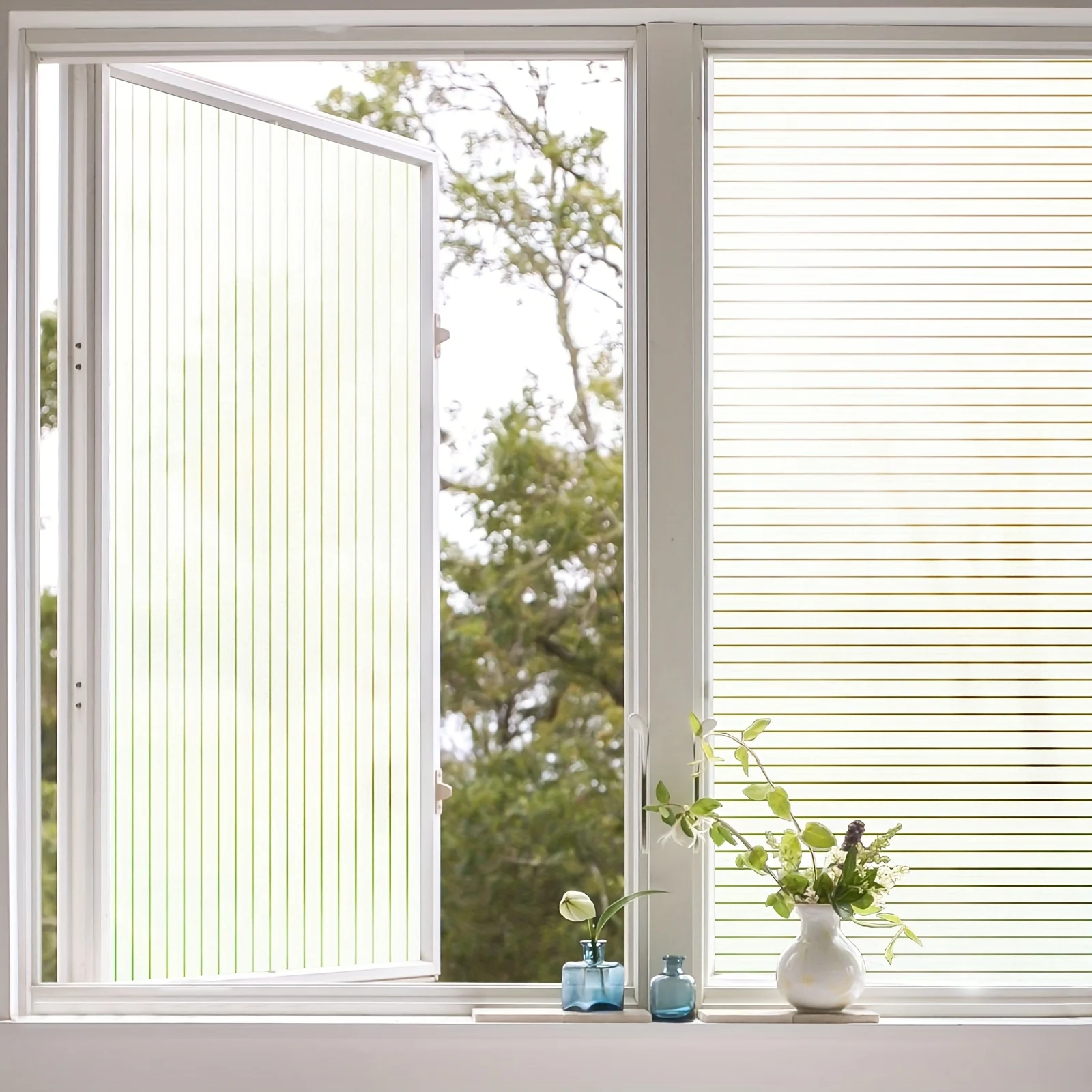 1pc Solid Color Frosted Window Privacy Film, Self-Adhesive Glass Sticker Decal for Home Door Window Decor & Privacy Protection view 3